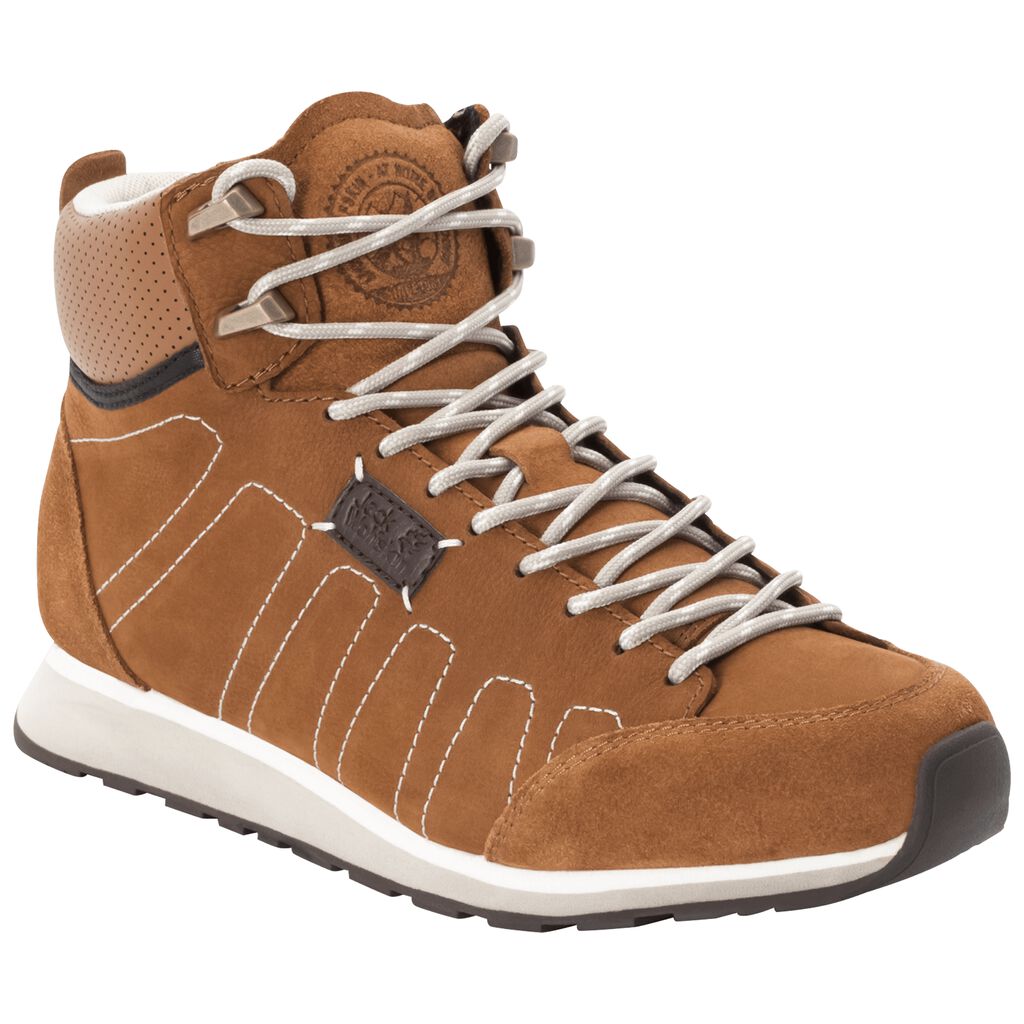 Jack Wolfskin MOUNTAIN DNA LT MID παπουτσια casual γυναικεια καφε/ασπρα | GR8418055